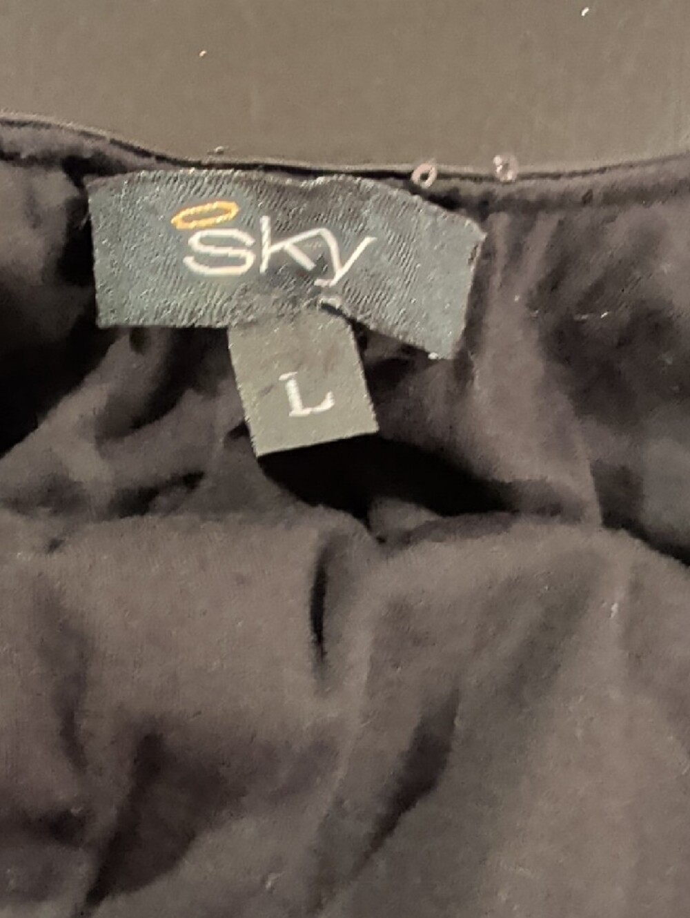 Sky Black and Silver Sequin Long Sleeve Dress - Picture 2 of 3